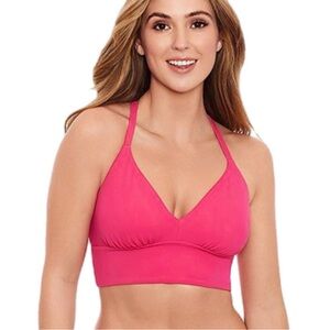 Vibrant Pink & Black Women's Bikini Tops